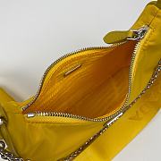 Prada Nylon Hobo Polka-Dot Bag 1BH204 Yellow Size 22 x 12 x 6 cm - 6