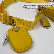 Prada Nylon Hobo Polka-Dot Bag 1BH204 Yellow Size 22 x 12 x 6 cm - 4