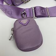 Prada Nylon Hobo Polka-Dot Bag 1BH204 Purple Size 22 x 12 x 6 cm - 4