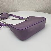 Prada Nylon Hobo Polka-Dot Bag 1BH204 Purple Size 22 x 12 x 6 cm - 2