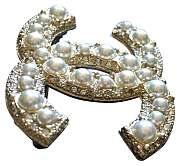 Chanel Gold Pearl Brooch Large Size - 3