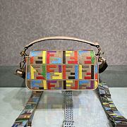 Fendi Baguette Handbag Multicolor Size 26 cm - 3