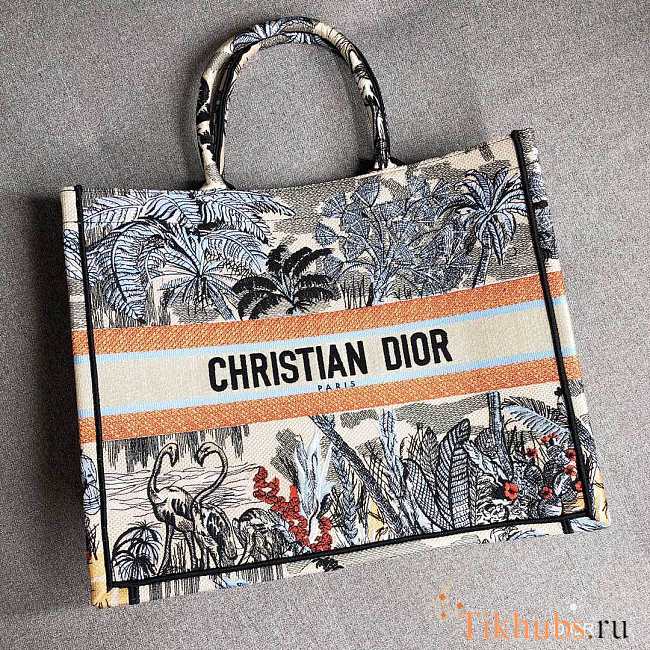 Dior Book Tote Orange Size 42 x 18 x 35 cm - 1