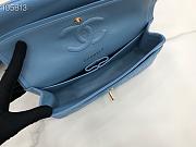 Chanel Flap Bag Gold-tone Metal Caviar Leather Blue 880780 Size 25cm - 2