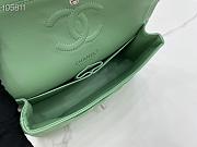 Chanel Flap Bag Gold-tone Metal Caviar Leather Green 880780 Size 25cm - 6