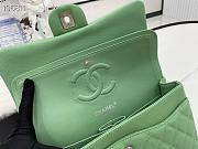 Chanel Flap Bag Gold-tone Metal Caviar Leather Green 880780 Size 25cm - 3