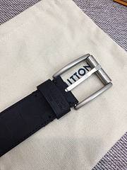 LV Belt Silver Size 3.8 cm 01 - 2