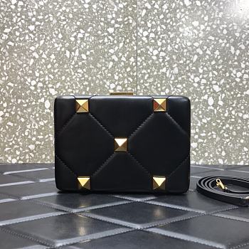 Valentino Roman Stud Black Clutch Size 20 x 5 x 14 cm