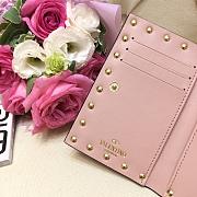 Valentino Rockstud Grainy Calfskin Coin Purse And Cardholder Size 13 cm - 5