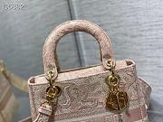 Dior Medium Lady D-Lite Bag Pink 980880 Size 24 X 20 X 11 cm - 4