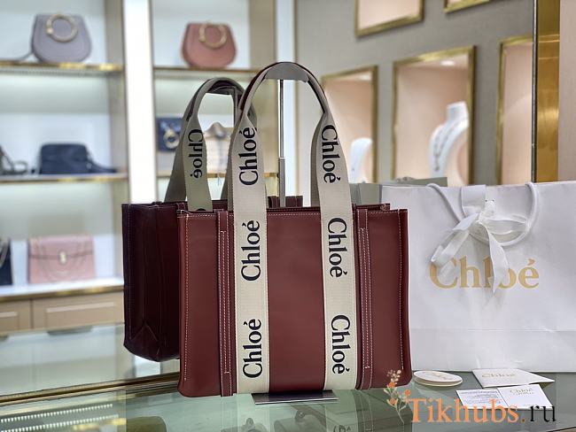 Chloe Woody Tote Bag 7565 Size 37 x 26 x 12 cm - 1