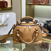 Chloe Daria In Grained & Shiny Calfskin Brown Size 22 x 9 x 18 cm - 1