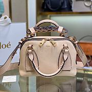 Chloe Daria In Grained & Shiny Calfskin Light Pink Size 22 x 9 x 18 cm - 1