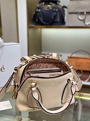 Chloe Daria In Grained & Shiny Calfskin Light Pink Size 22 x 9 x 18 cm - 2