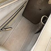 Celine Micro Luggage Calfskin Dune Beige Size 27 X 27 X 15 Cm - 6