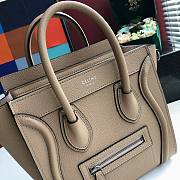 Celine Micro Luggage Calfskin Dune Beige Size 20 X 20 X 10 cm - 6