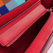 Celine Micro Luggage Calfskin Dune Red Size 20 X 20 X 10 cm - 5