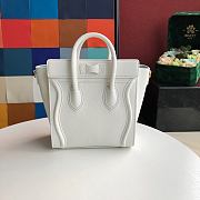 Celine Micro Luggage Calfskin Dune White Size 20 X 20 X 10 cm - 5