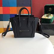 Celine Micro Luggage Calfskin Dune Black Size 20 X 20 X 10 cm - 1