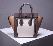 Celine Micro Luggage Calfskin Dune Size 30 X 30 X 15 cm - 3