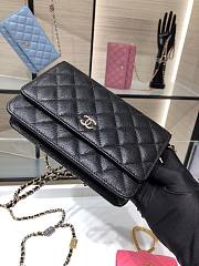 Chanel WOC Caviar AP2400 Black Size 19 cm - 5