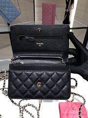 Chanel WOC Caviar AP2400 Black Size 19 cm - 4