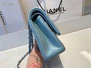 Chanel Lambskin Flap Bag Silver-Tone Light Blue 980880 Size 25cm - 6