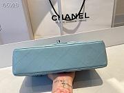 Chanel Lambskin Flap Bag Silver-Tone Light Blue 980880 Size 25cm - 5