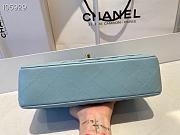 Chanel Lambskin Flap Bag Gold-Tone Light Blue 980880 Size 25cm - 6