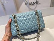 Chanel Lambskin Flap Bag Gold-Tone Light Blue 980880 Size 25cm - 4