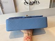 Chanel Lambskin Flap Bag Gold-Tone Dark Blue 980880 Size 25cm - 5