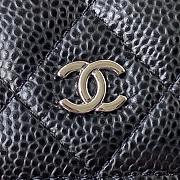 Chanel WOC Black Silver Hardware With Magnetic Closure Size 19.5 cm - 2