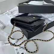 Chanel WOC Black Gold Hardware With Magnetic Closure Size 19.5 cm - 6