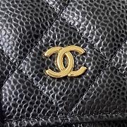 Chanel WOC Black Gold Hardware With Magnetic Closure Size 19.5 cm - 4