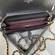 Chanel WOC Black Gold Hardware With Magnetic Closure Size 19.5 cm - 2