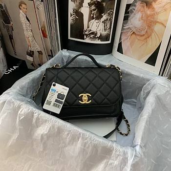 Chanel Messenger Bag Black AS93608 Size 23 x 8 x 16 cm