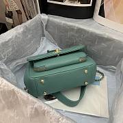 Chanel Messenger Bag Teal Color 93749 Size 19 x 7 x 14 cm - 5