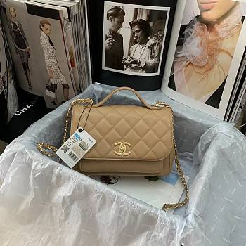 Chanel Messenger Bag Brown AS93608 Size 23 x 8 x 16 cm