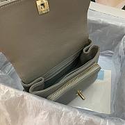 Chanel Messenger Bag Gray 93749 Size 19 x 7 x 14 cm - 4