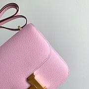 Hermes Epsom Leather Gold Lock Bag In Pink Size 19 cm - 2