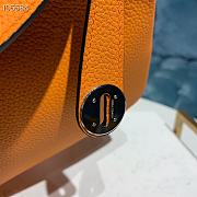 Hermes Lindy Leather Handbag Orange Size 26 x 14 x 18 cm - 6