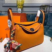 Hermes Lindy Leather Handbag Orange Size 26 x 14 x 18 cm - 4