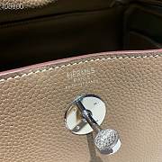 Hermes Lindy Leather Handbag dark Brown Size 26 x 14 x 18 cm - 4