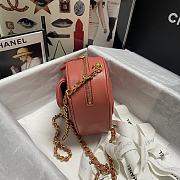 Chanel Heart Bag Orange  - 4