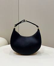 Fendi graphy Small Black Leather Bag Size 29 x 24.5 x 10 - 6