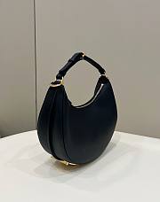 Fendi graphy Small Black Leather Bag Size 29 x 24.5 x 10 - 5