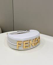 Fendi graphy Small White Leather Bag Size 29 x 24.5 x 10 - 1