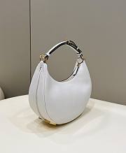 Fendi graphy Small White Leather Bag Size 29 x 24.5 x 10 - 6