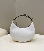 Fendi graphy Small White Leather Bag Size 29 x 24.5 x 10 - 5