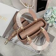 Chanel Dior Lady ABC Pink Matte Size 20 cm - 5